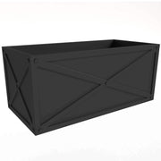 Bonsai Fiberglass and Clay Planter - Rectangular Weather - Resistant Planter Box with Drainage Holes