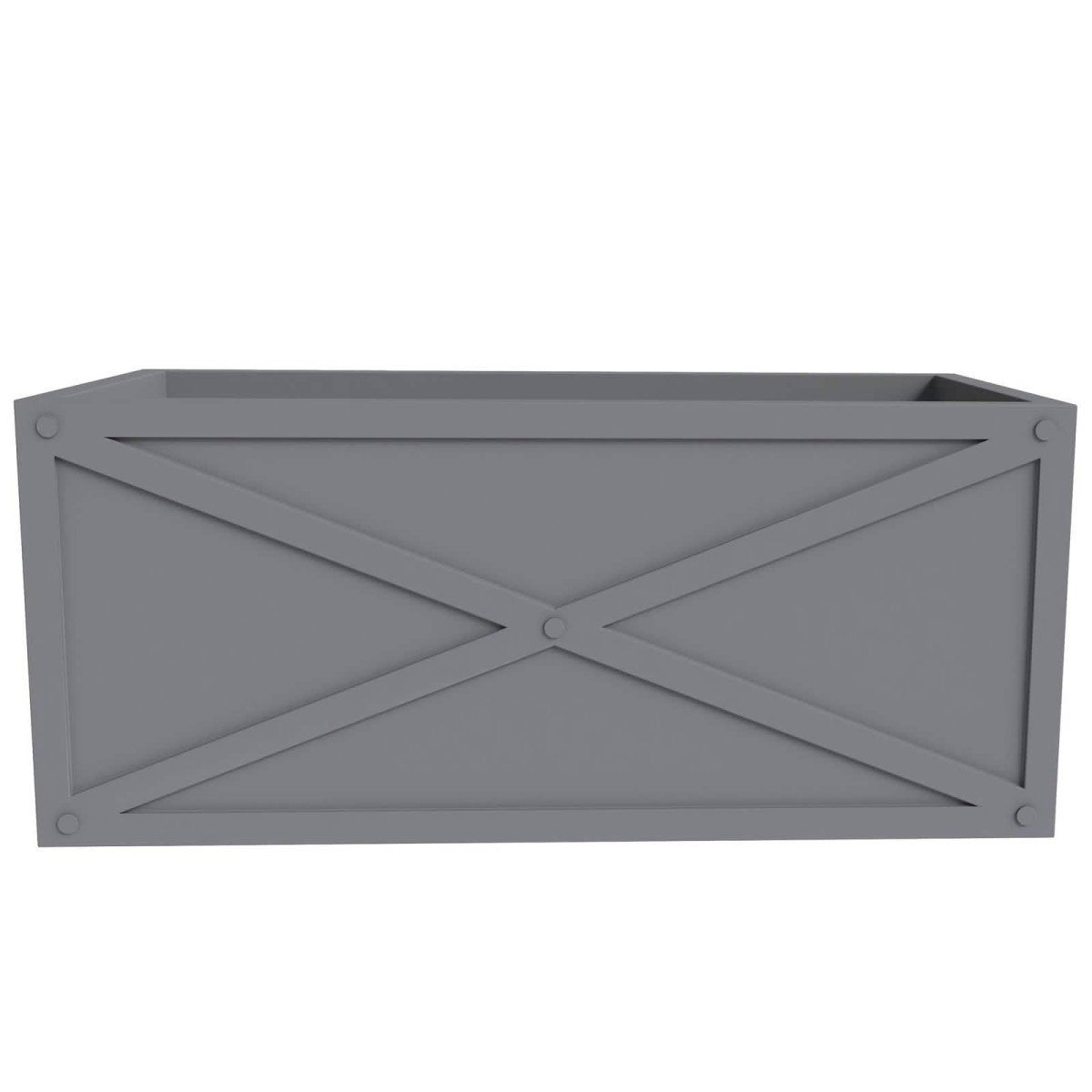 Bonsai Fiberglass and Clay Planter - Rectangular Weather - Resistant Planter Box with Drainage Holes