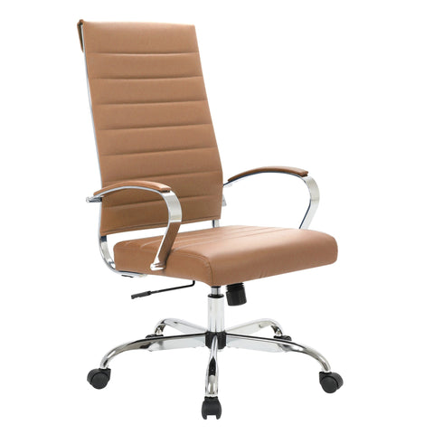 Benmar High-Back Leather Adjustable Office Conference Chair