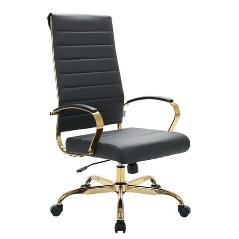 Benmar High-Back Leather Adjustable Office Conference Chair