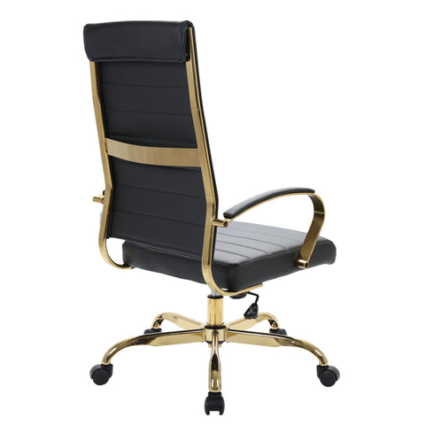 Benmar High-Back Leather Adjustable Office Conference Chair