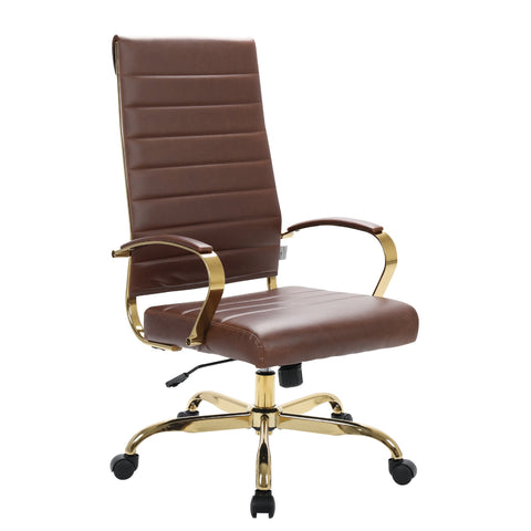 Benmar High-Back Leather Adjustable Office Conference Chair