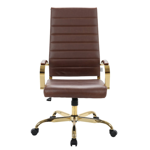 Benmar High-Back Leather Adjustable Office Conference Chair