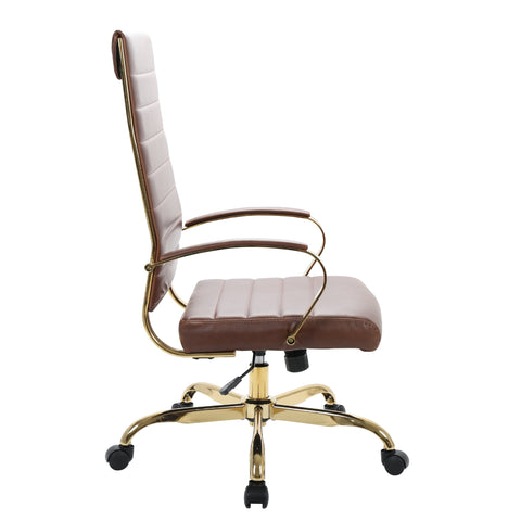 Benmar High-Back Leather Adjustable Office Conference Chair