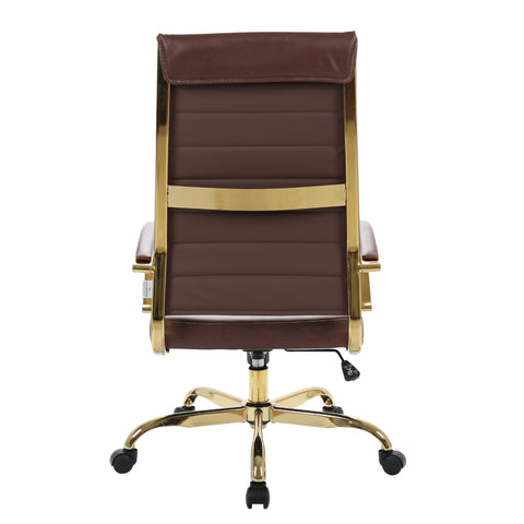 Benmar High-Back Leather Adjustable Office Conference Chair