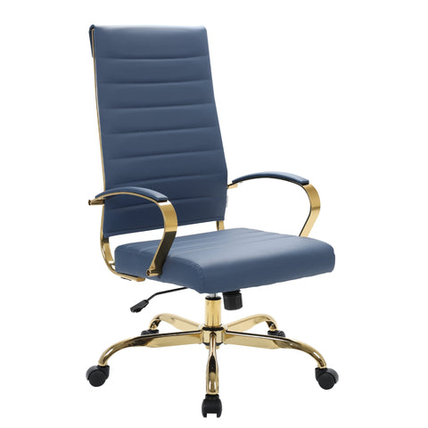 Benmar High-Back Leather Adjustable Office Conference Chair