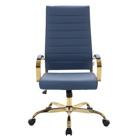 Benmar High-Back Leather Adjustable Office Conference Chair