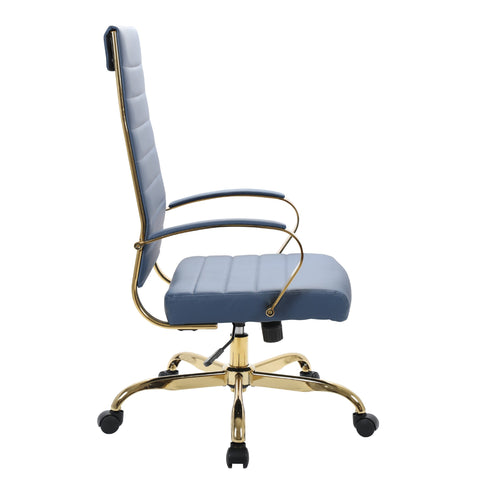Benmar High-Back Leather Adjustable Office Conference Chair