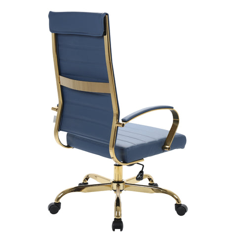 Benmar High-Back Leather Adjustable Office Conference Chair