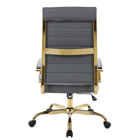 Benmar High-Back Leather Adjustable Office Conference Chair