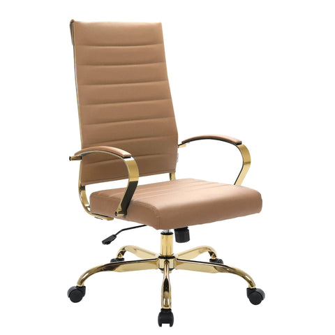 Benmar High-Back Leather Adjustable Office Conference Chair