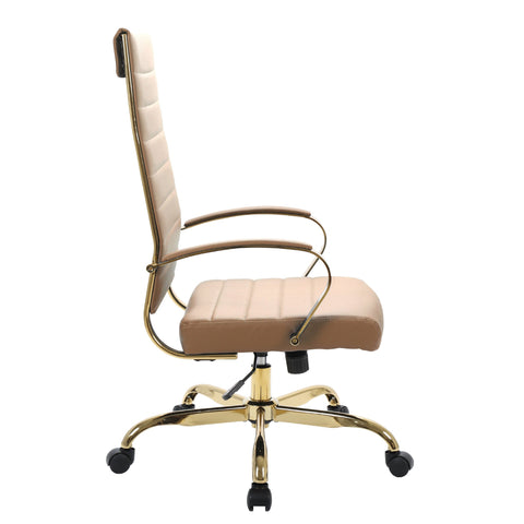 Benmar High-Back Leather Adjustable Office Conference Chair
