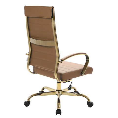 Benmar High-Back Leather Adjustable Office Conference Chair