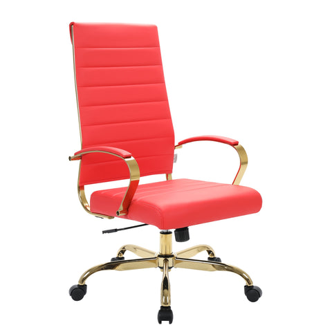 Benmar High-Back Leather Adjustable Office Conference Chair