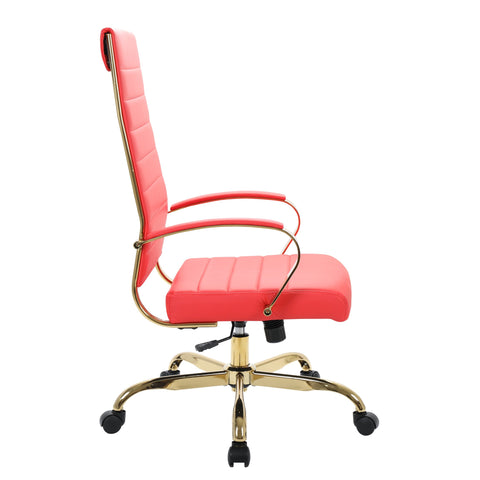 Benmar High-Back Leather Adjustable Office Conference Chair