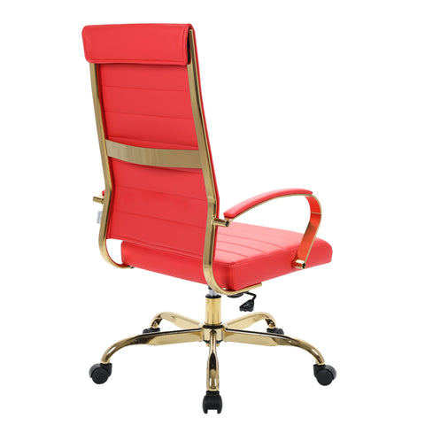 Benmar High-Back Leather Adjustable Office Conference Chair