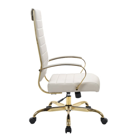 Benmar High-Back Leather Adjustable Office Conference Chair