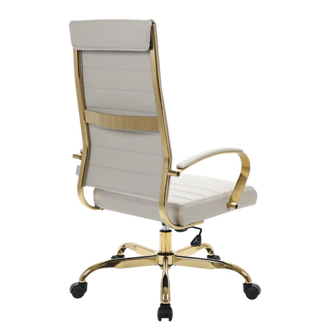 Benmar High-Back Leather Adjustable Office Conference Chair