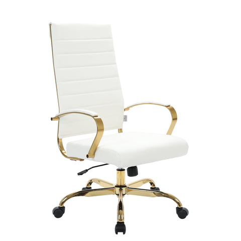 Benmar High-Back Leather Adjustable Office Conference Chair