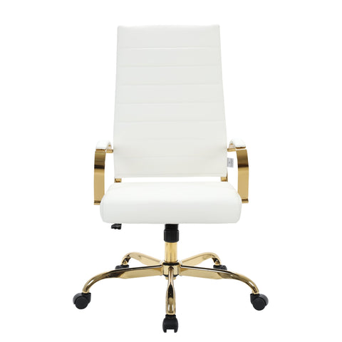 Benmar High-Back Leather Adjustable Office Conference Chair