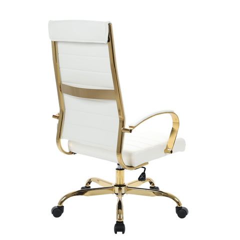 Benmar High-Back Leather Adjustable Office Conference Chair