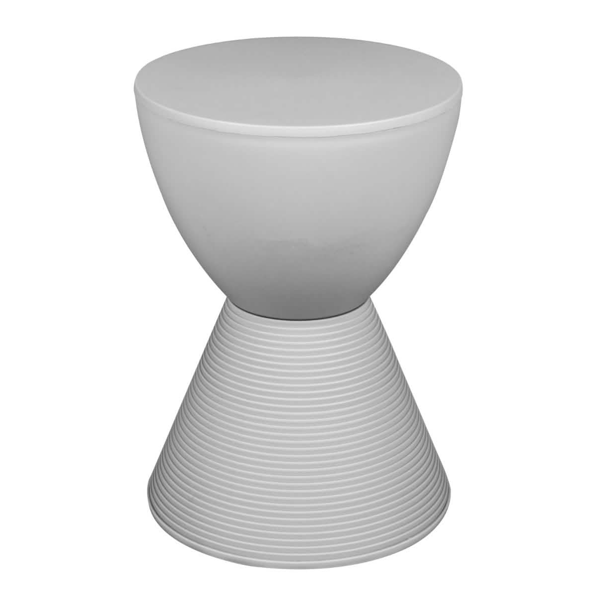 Boyd Storage Round Side End Table in Polypropylene Plastic