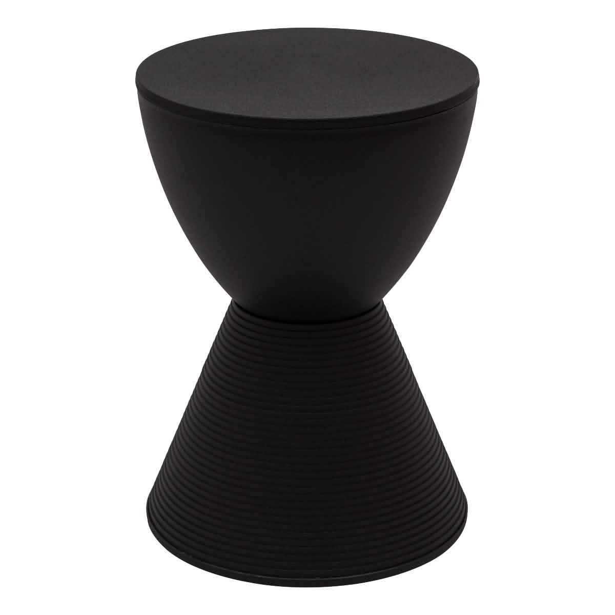 Boyd Storage Round Side End Table in Polypropylene Plastic