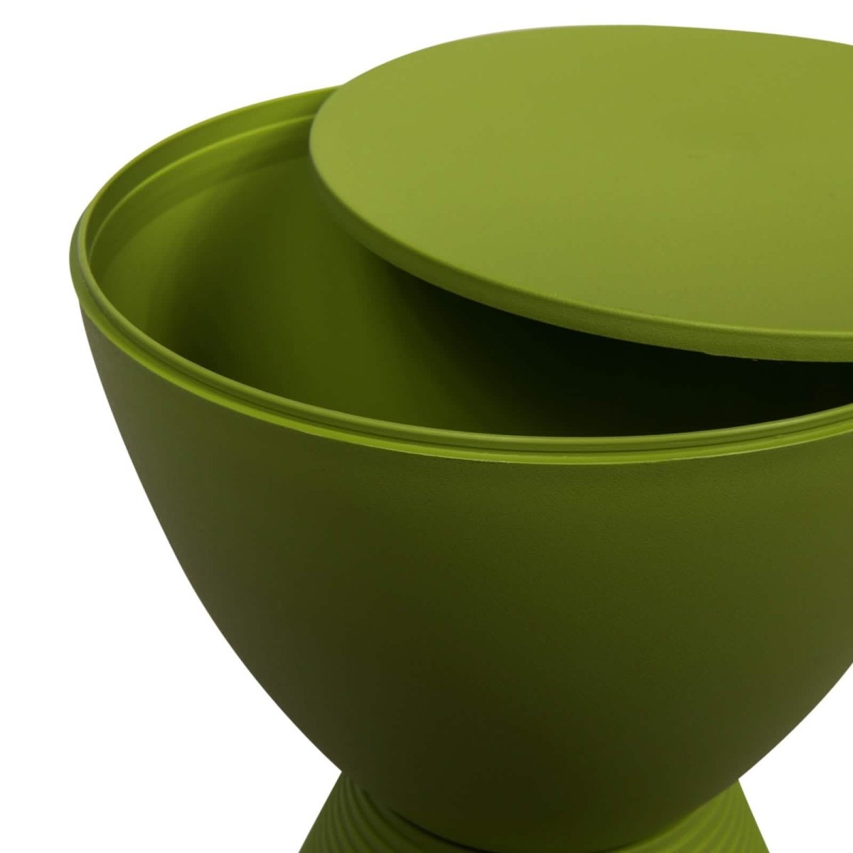 Boyd Storage Round Side End Table in Polypropylene Plastic