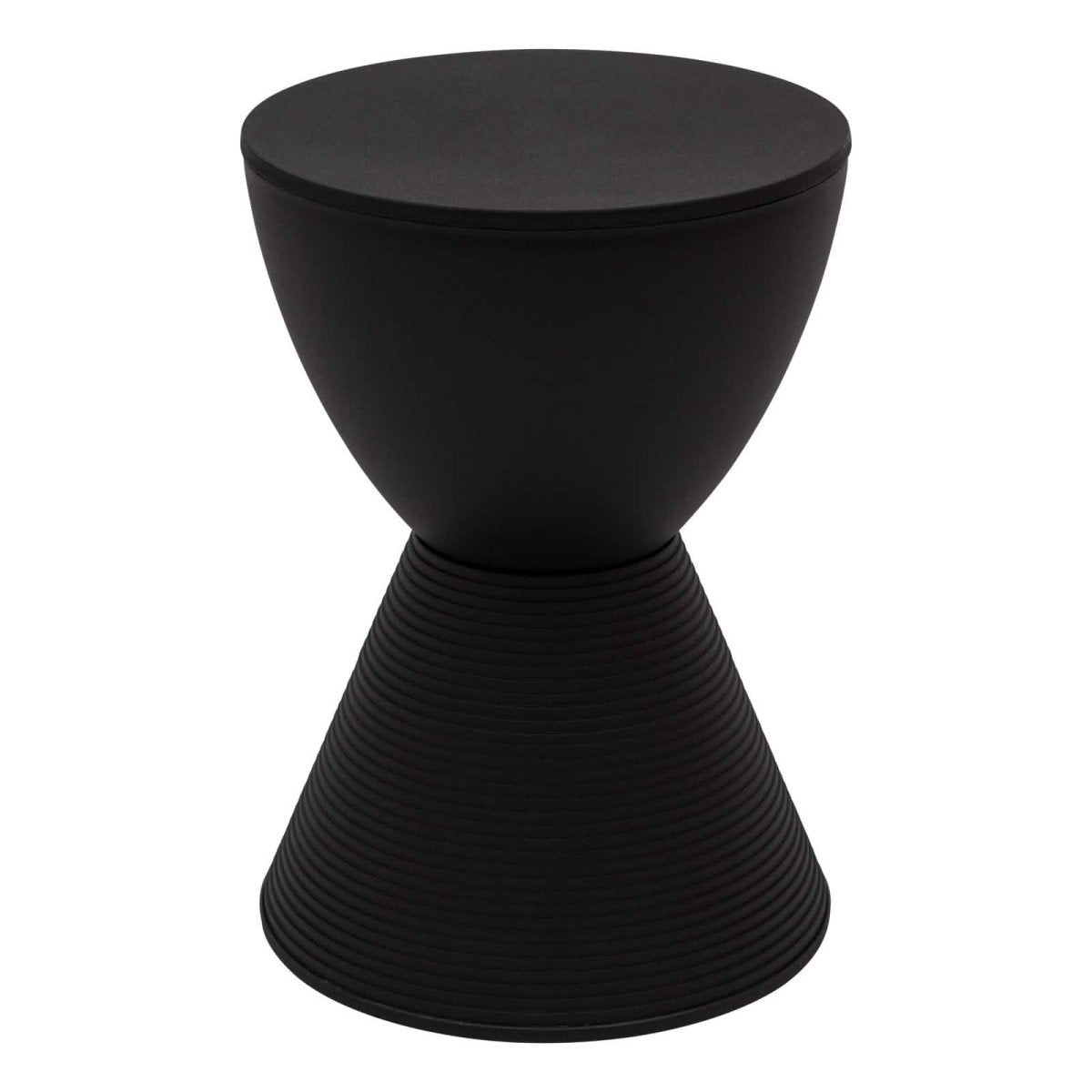 Boyd Storage Round Side End Table in Polypropylene Plastic