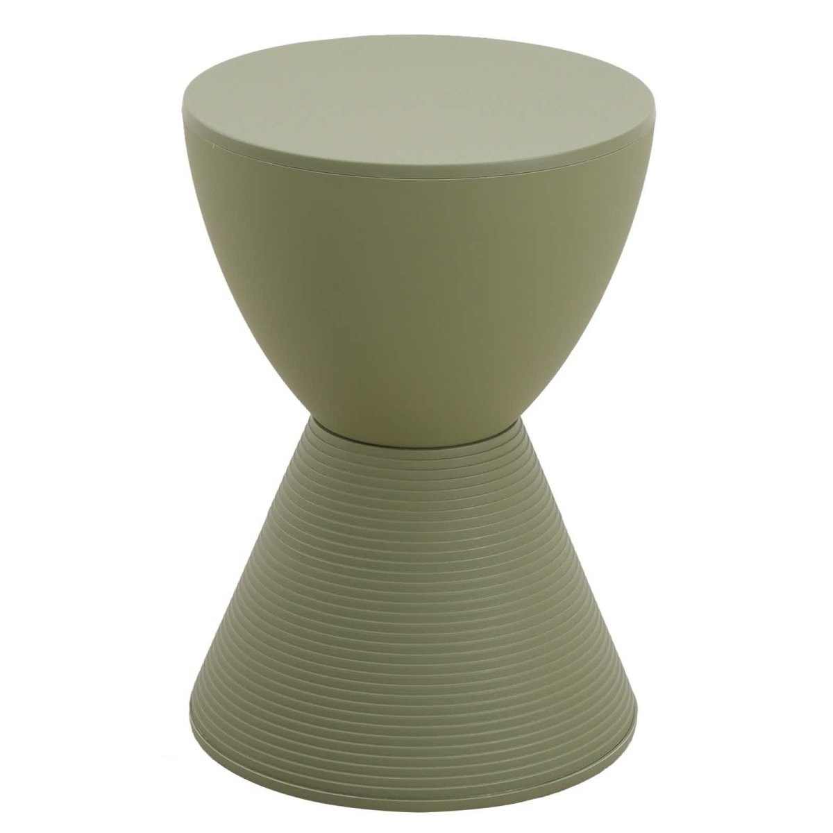 Boyd Storage Round Side End Table in Polypropylene Plastic