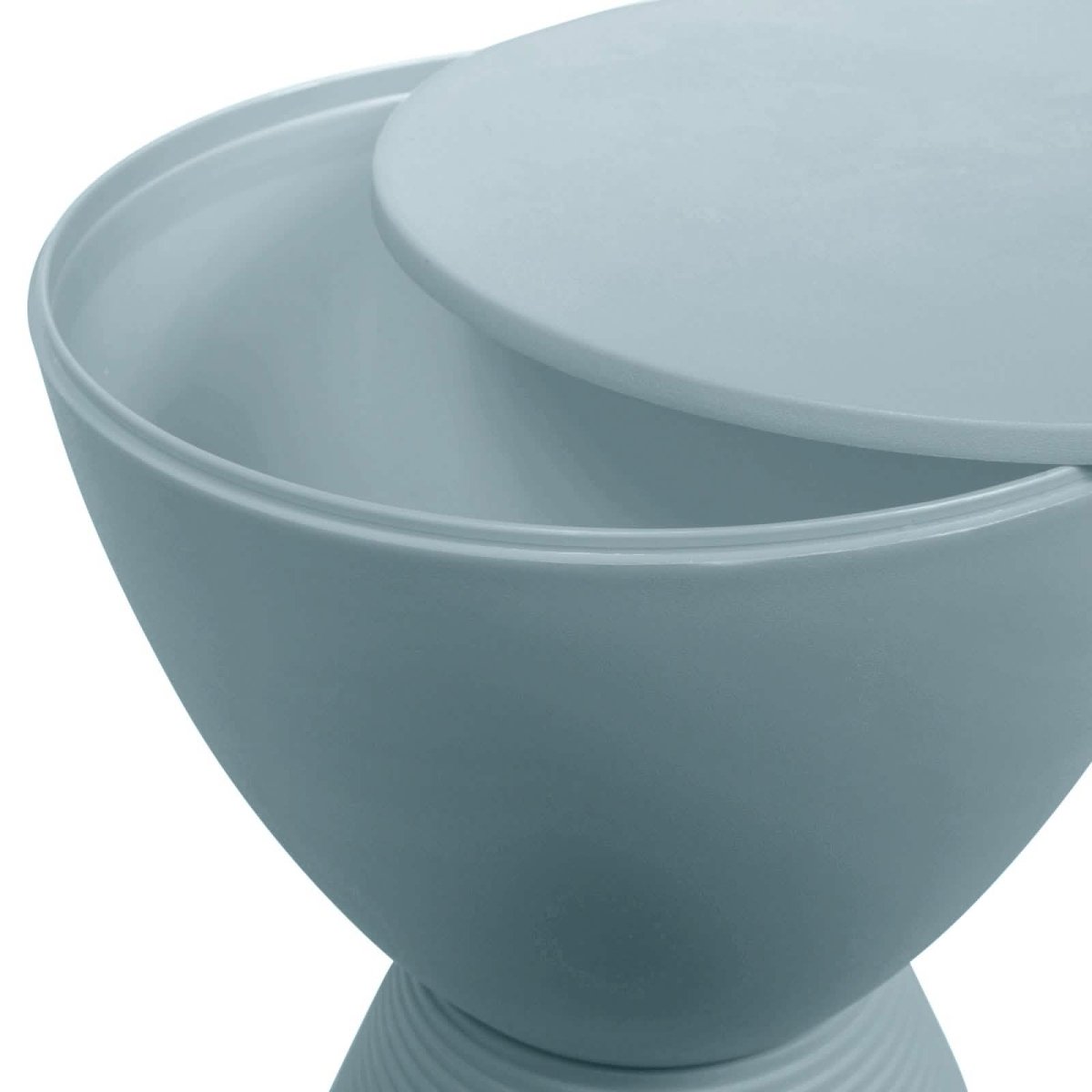 Boyd Storage Round Side End Table in Polypropylene Plastic