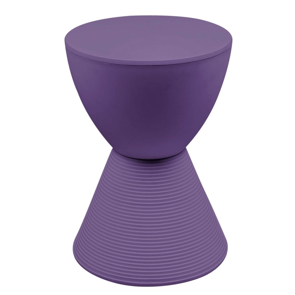 Boyd Storage Round Side End Table in Polypropylene Plastic