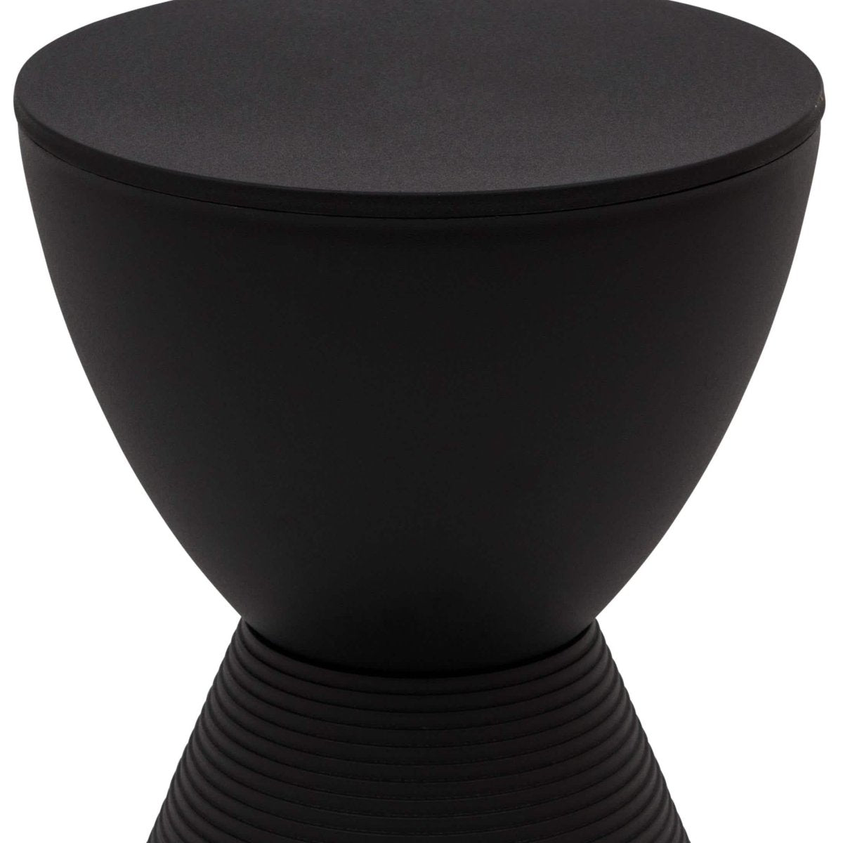 Boyd Storage Round Side End Table in Polypropylene Plastic