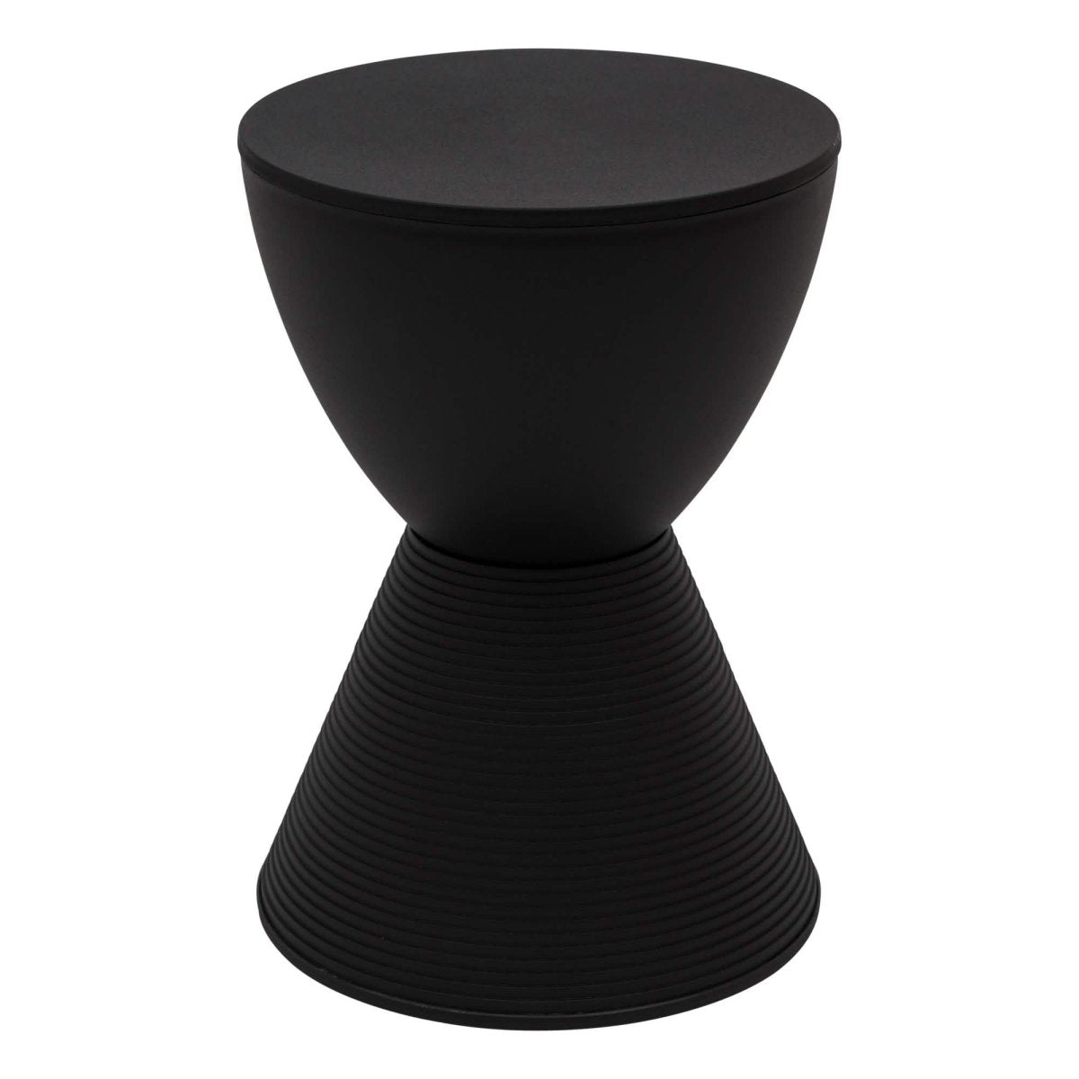 Boyd Storage Round Side End Table in Polypropylene Plastic