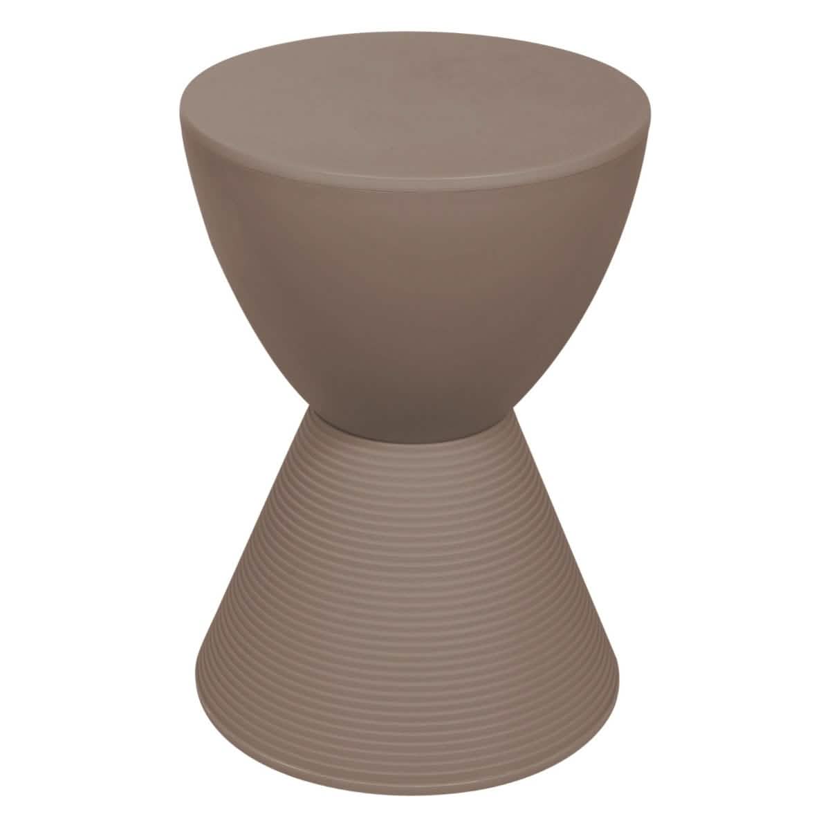 Boyd Storage Round Side End Table in Polypropylene Plastic