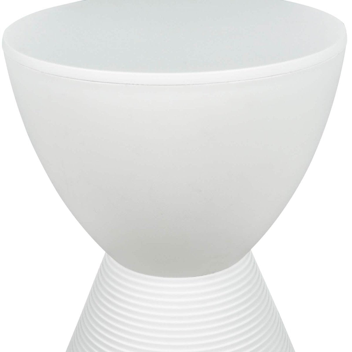 Boyd Storage Round Side End Table in Polypropylene Plastic