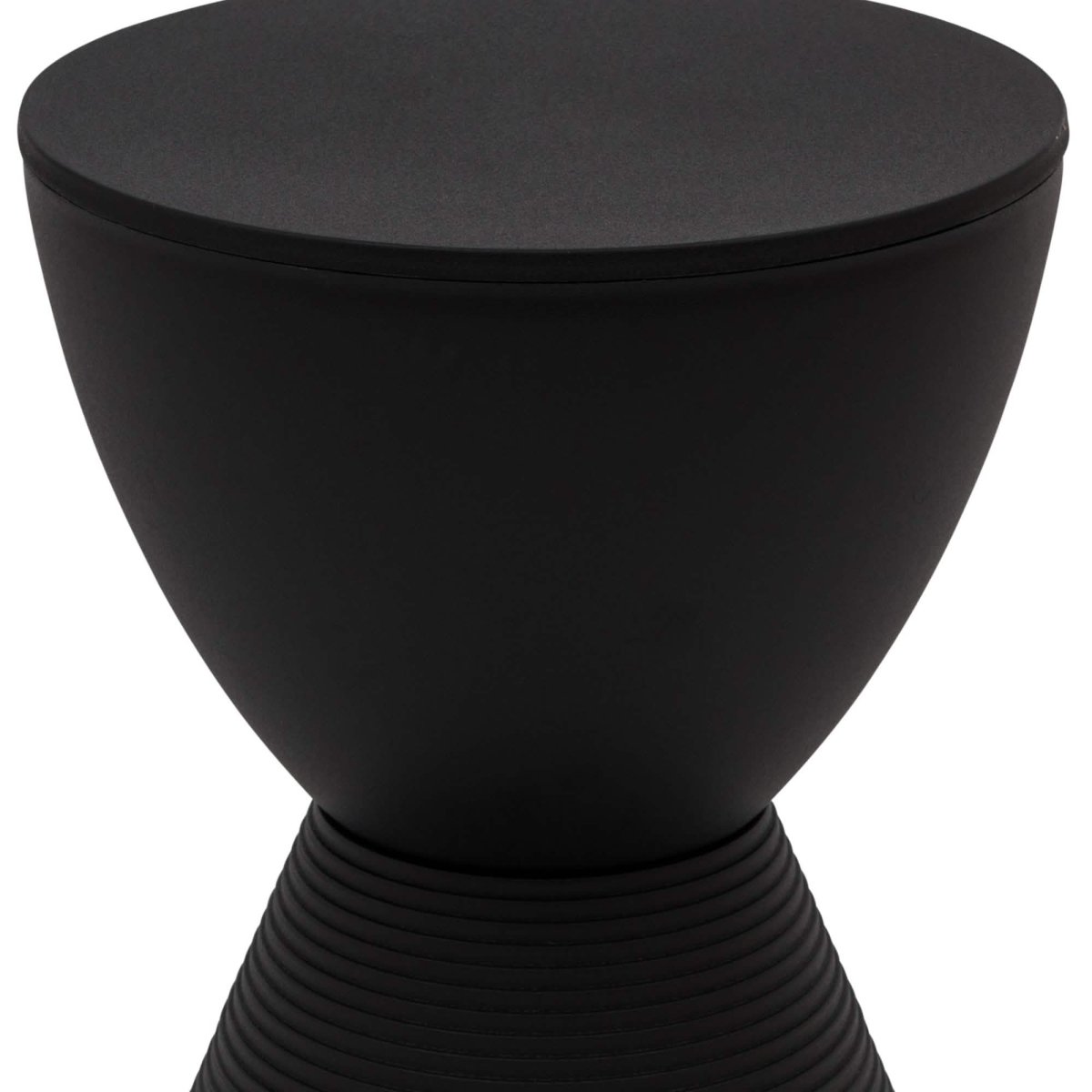 Boyd Storage Round Side End Table in Polypropylene Plastic