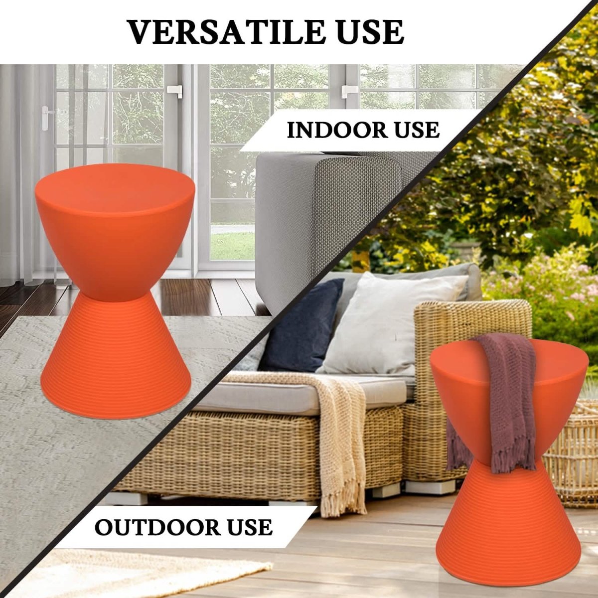 Boyd Storage Round Side End Table in Polypropylene Plastic