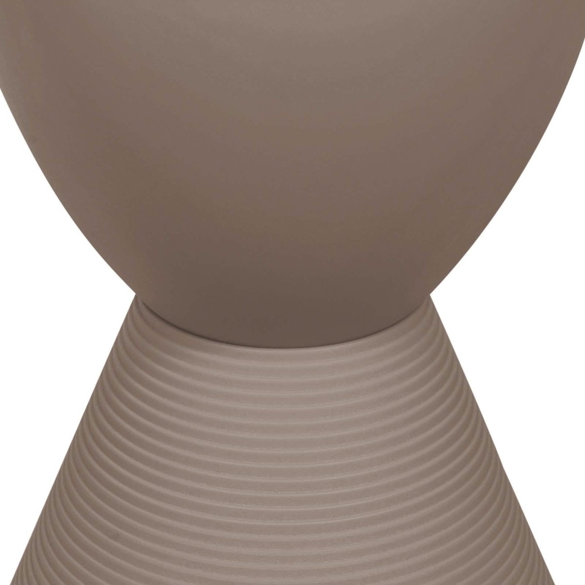 Boyd Storage Round Side End Table in Polypropylene Plastic