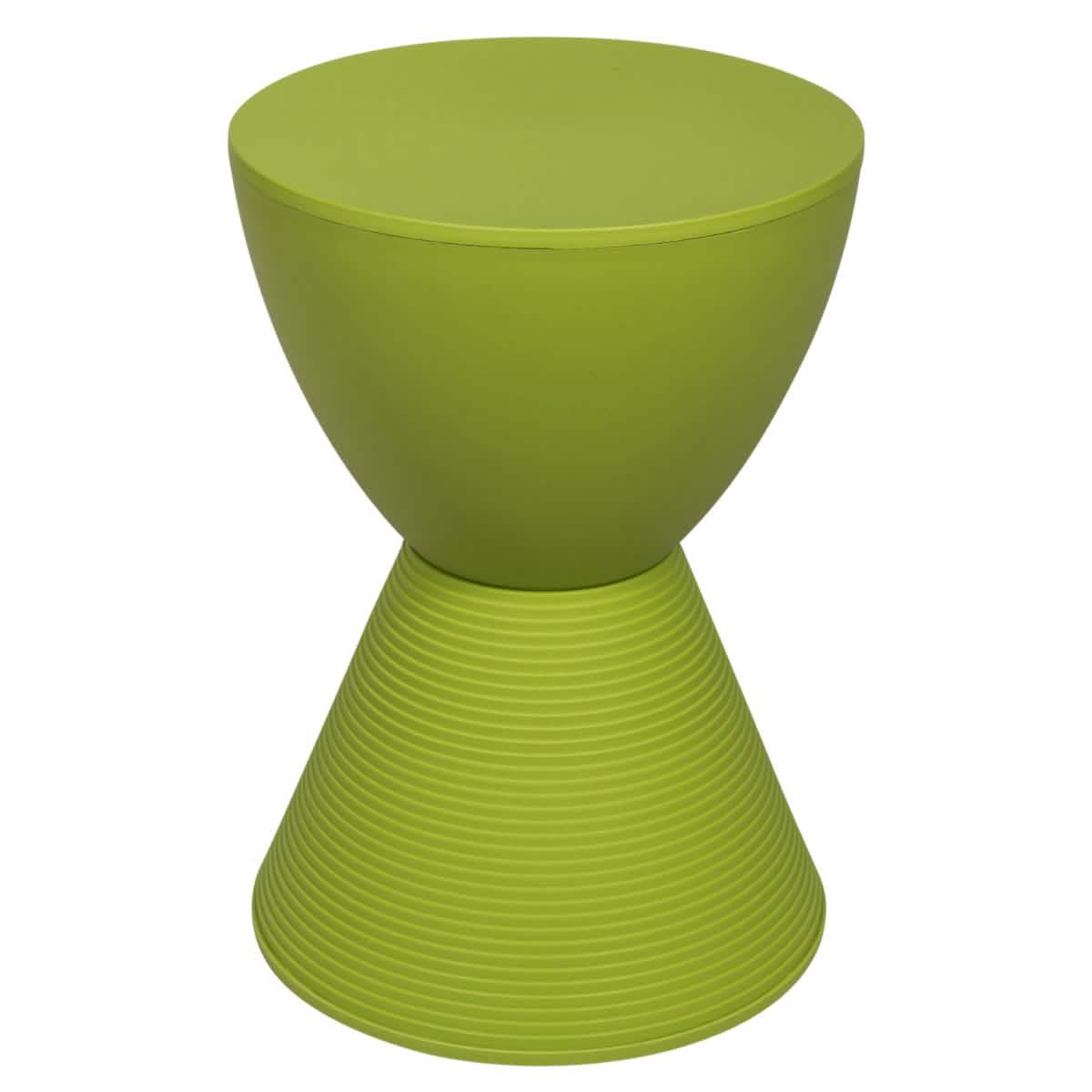 Boyd Storage Round Side End Table in Polypropylene Plastic