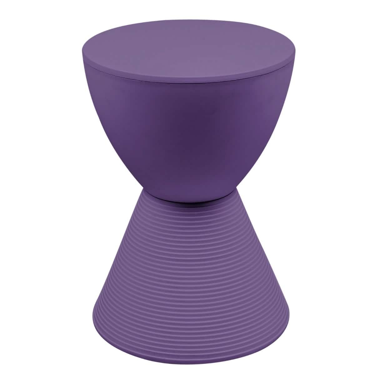Boyd Storage Round Side End Table in Polypropylene Plastic