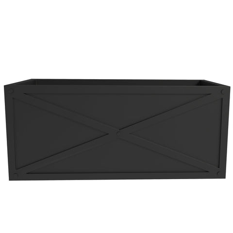 Bonsai Fiberglass and Clay Planter - Rectangular Weather-Resistant Planter Box with Drainage Holes