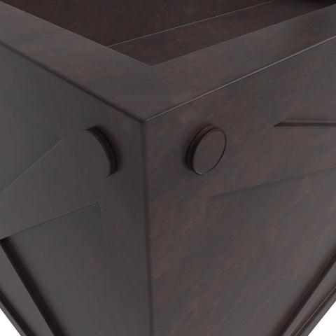 Bonsai Fiberglass and Clay Planter - Rectangular Weather-Resistant Planter Box with Drainage Holes