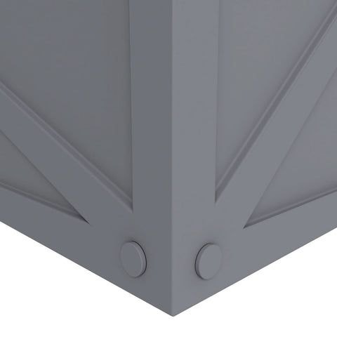Bonsai Fiberglass and Clay Planter - Rectangular Weather-Resistant Planter Box with Drainage Holes