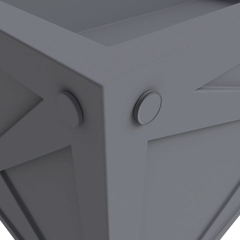 Bonsai Fiberglass and Clay Planter - Rectangular Weather-Resistant Planter Box with Drainage Holes