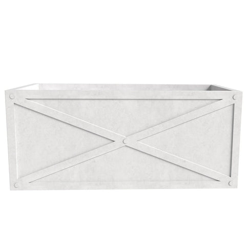 Bonsai Fiberglass and Clay Planter - Rectangular Weather-Resistant Planter Box with Drainage Holes
