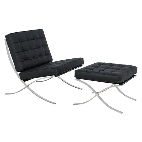 Bellefonte Style Modern Pavilion Chair & Ottoman