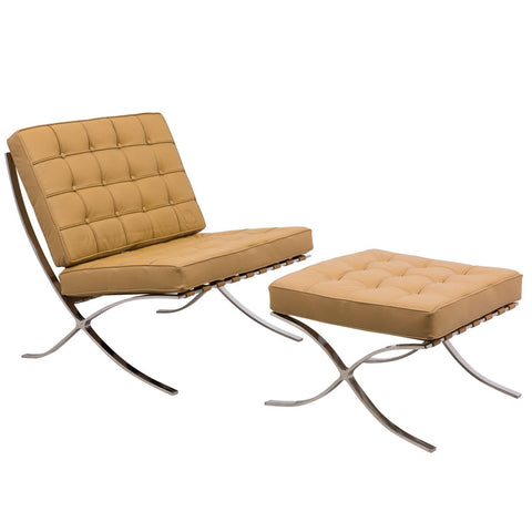 Bellefonte Style Modern Pavilion Chair & Ottoman