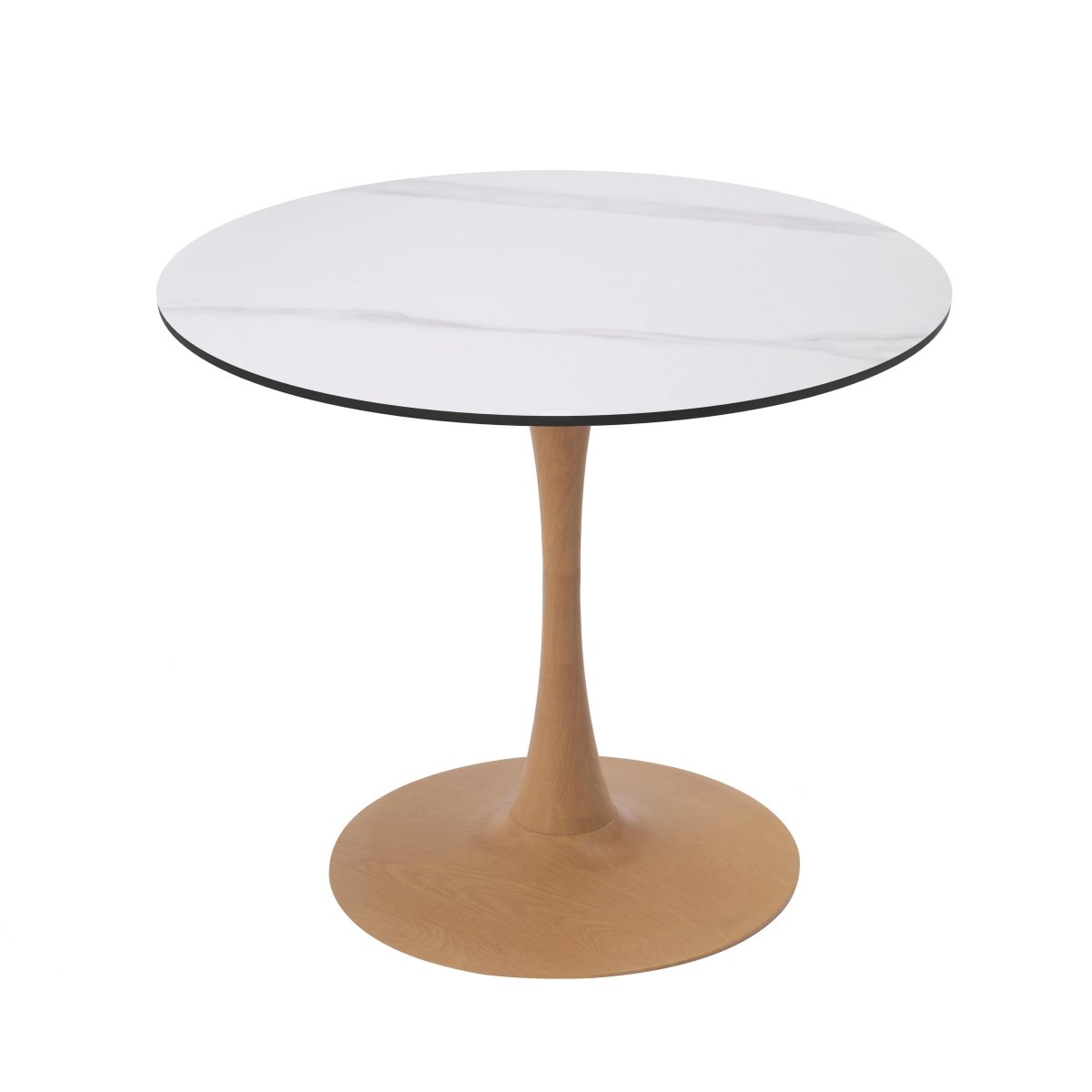 Bristol 24"/27"/31" Round Dining Table Wood Transfer Cherry/Natural/Walnut Base with MDF Table Top