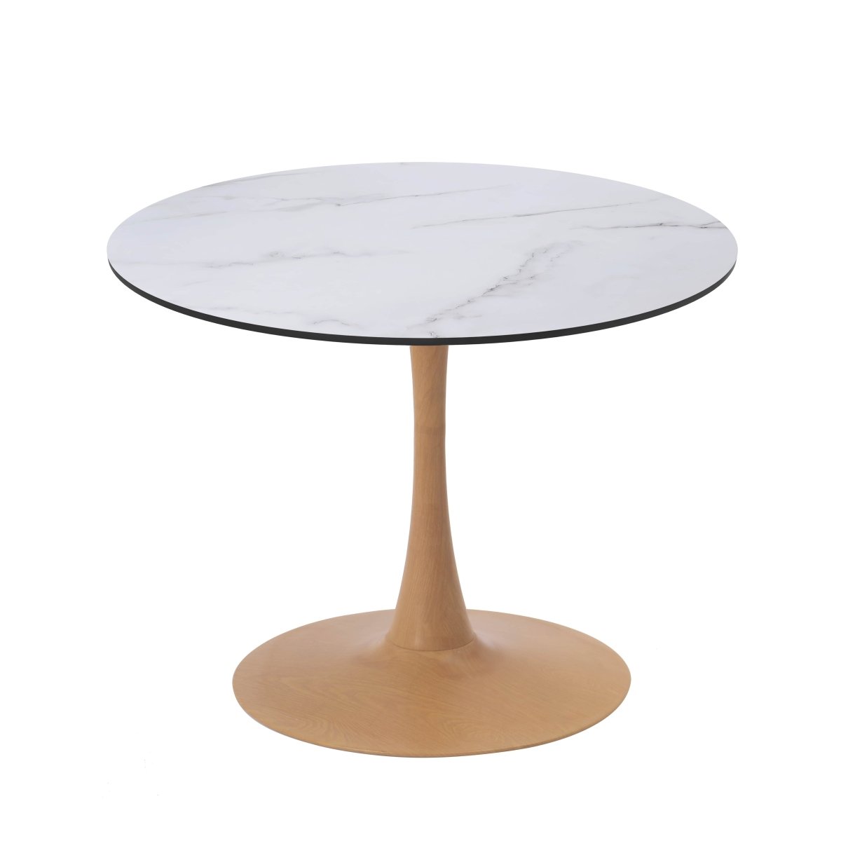 Bristol 24"/27"/31" Round Dining Table Wood Transfer Cherry/Natural/Walnut Base with MDF Table Top